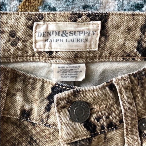 RALPH LAUREN SKINNY ANIMAL SNEAK PRINT JEANS - Picture 5 of 7